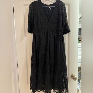 Free people Mountain laurel lace dress size 12 8